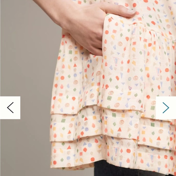 Anthropologie Cream Women's Top/dress in size medium - Picture 3 of 14